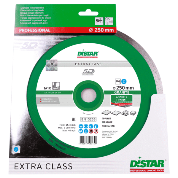 Круг алмазний відрізний Distar 1A1R 250x1,6x10x25,4 Granite
