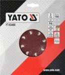 Круг шліфувальний з липучкою Yato YT-83460 (Ø= 180 мм. Р40) 3 шт.