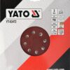 Круг шліфувальний з липучкою Yato YT-83472 (Ø= 225 мм Р80) 3 шт.