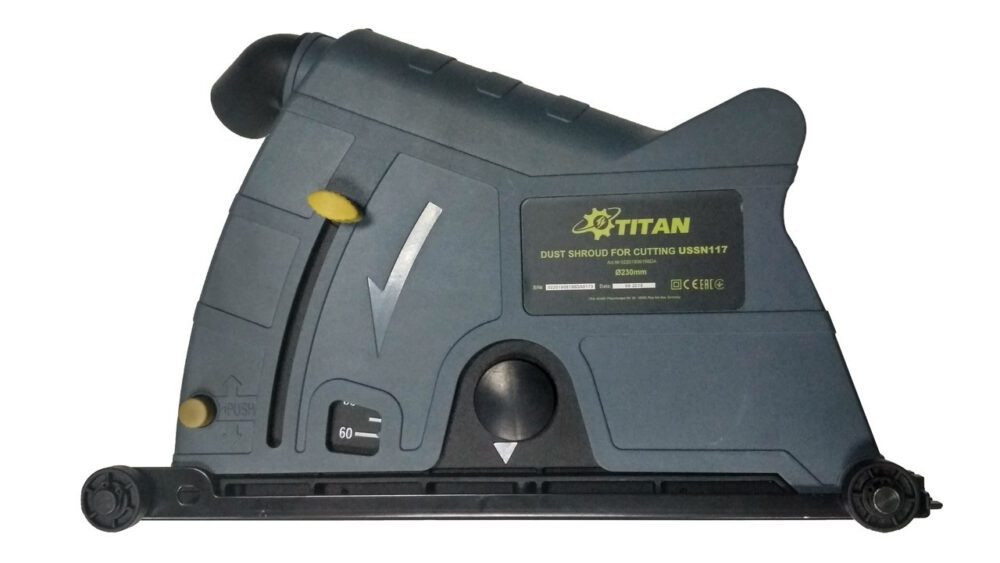 Насадка штроборез з регулюванням глибини Titan USSN117 для УШМ 230 мм.