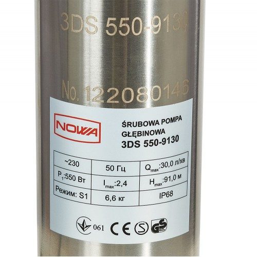 Заглибний Насос свердловинний шнековий NOWA 3DS 550-9130