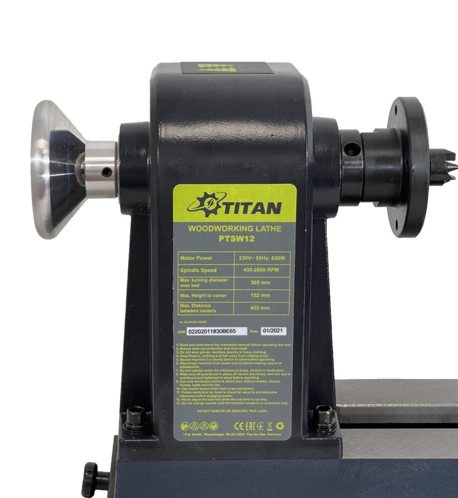 Верстат токарний по дереву TITAN PTSW12