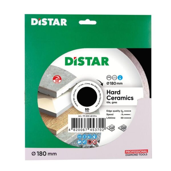 Круг алмазний відрізний Distar 1A1R 180x1,4x8,5x25,4 Hard ceramics
