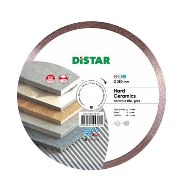 Круг алмазний відрізний Distar 1A1R 250x1,6x10x25,4 Hard ceramics
