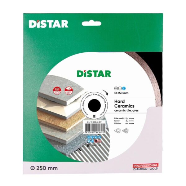 Круг алмазний відрізний Distar 1A1R 250x1,6x10x25,4 Hard ceramics