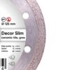 Круг алмазний відрізний Distar 1A1R 125x1,2x8x22,23 Decor Slim