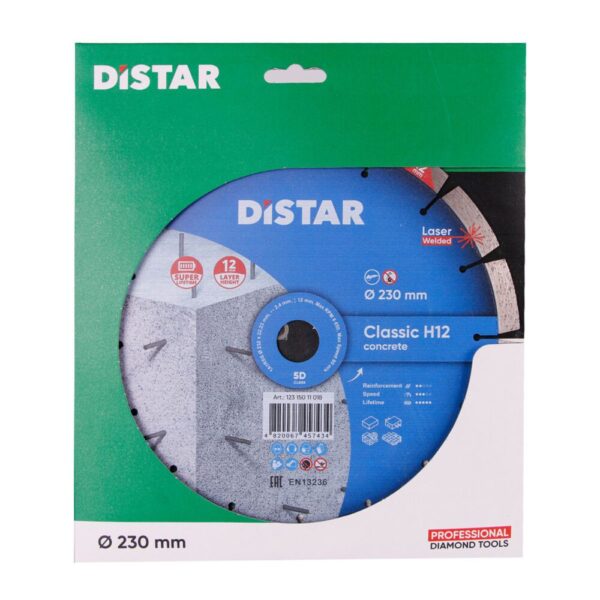 Круг алмазний відрізний Distar 1A1RSS/C3-W 232x2,4/1,6x12x22,23-16 Classic H12