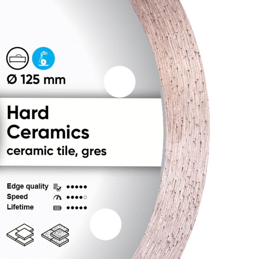 Круг алмазний відрізний Distar 1A1R 125x1,4x10x22,23 Hard ceramics