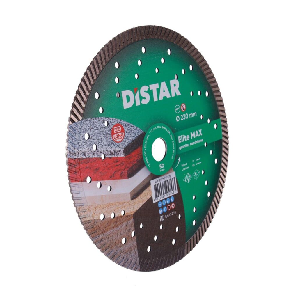 Круг алмазний відрізний Distar 1A1R Turbo 232x2,5x12x22,23 Elite Max