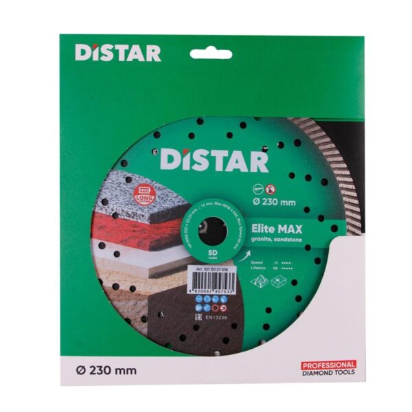 Круг алмазний відрізний Distar 1A1R Turbo 232x2,5x12x22,23 Elite Max