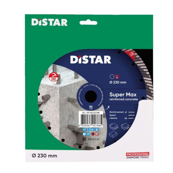 Круг алмазний відрізний Distar 1A1R Turbo 232x2,6x15x22,23 Super Max