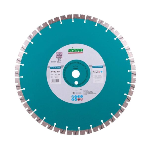 Круг алмазний відрізний Distar 1A1RSS/C3-H 400x3,5/2,5x15x25,4-(11,5)-28 Technic Advanced