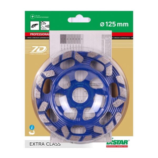 Фреза алмазна DISTAR DGS-W 125/22,23-7 Grindex