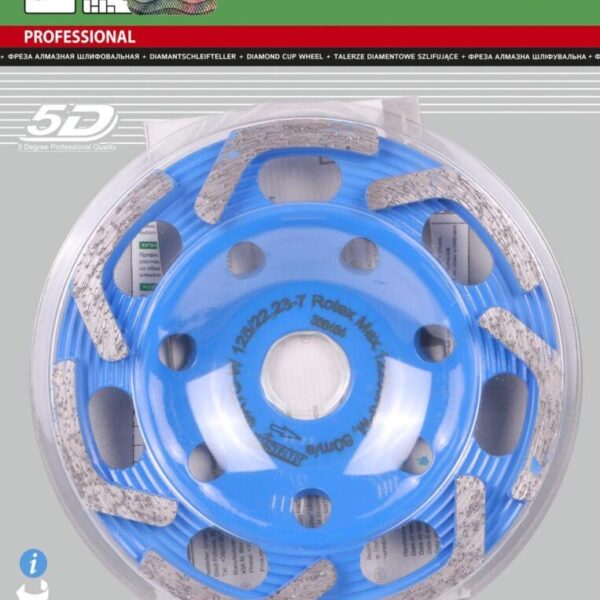 Фреза алмазна Distar DGS-W 125/22,23-7 Rotex