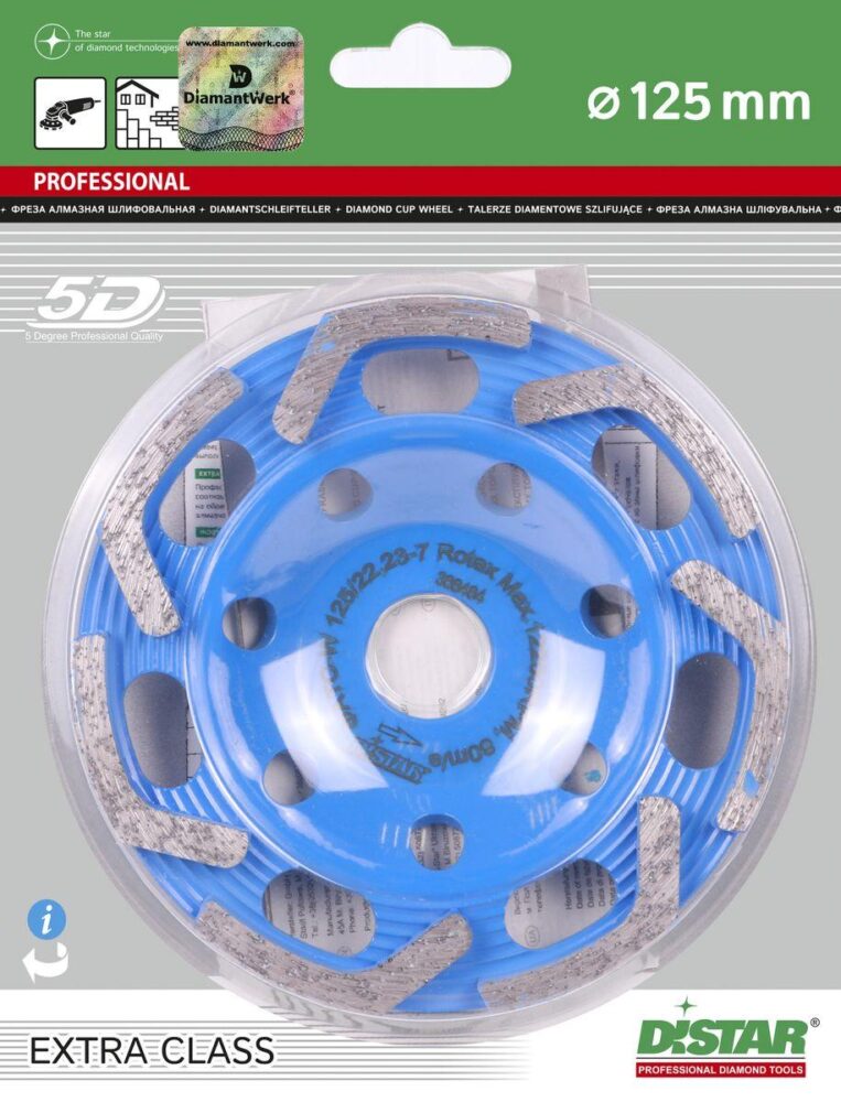 Фреза алмазна Distar DGS-W 125/22,23-7 Rotex