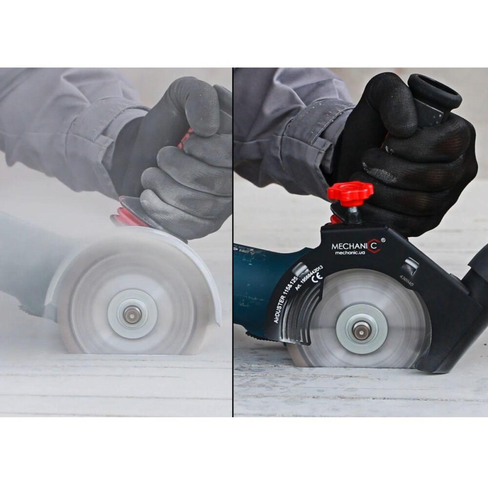 Насадка на КШМ з пылеотводом Mechanic Air Duster (115-125 мм)