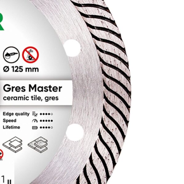 Круг алмазний відрізний Distar 1A1R 125x1,4x10x22,23 Gres Master