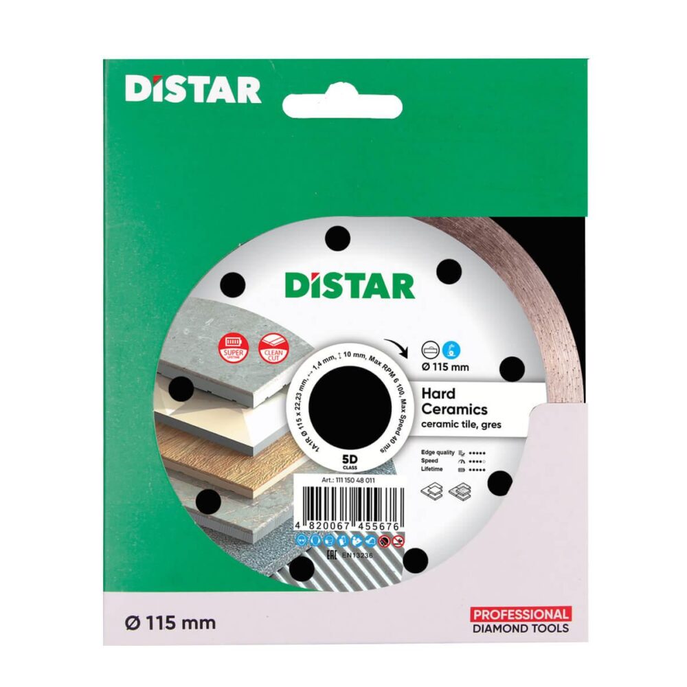 Круг алмазний відрізний DISTAR 1A1R 115 HARD CERAMICS