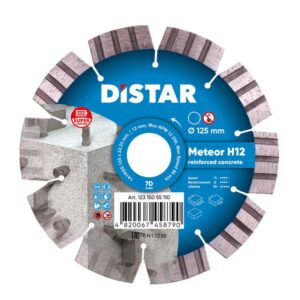 Круг алмазний відрізний Distar 1A1RSS 125x2,6/2,2x15x22,23 METEOR H12