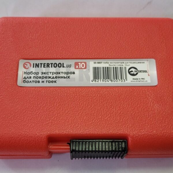Набір екстракторів для пошкоджених болтів і гайок INTERTOOL SD-8007