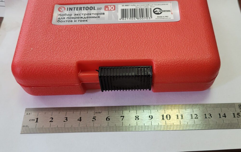 Набір екстракторів для пошкоджених болтів і гайок INTERTOOL SD-8007