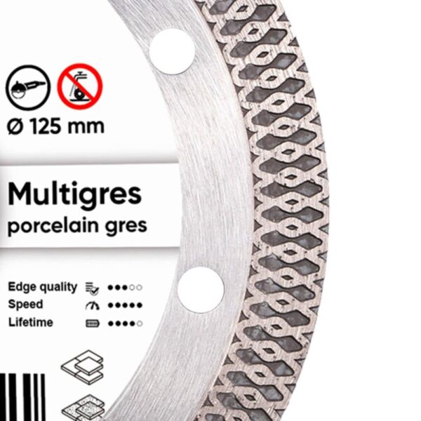 Круг алмазний відрізний Distar 1A1R 125x1,4x10x22,23 Multigres