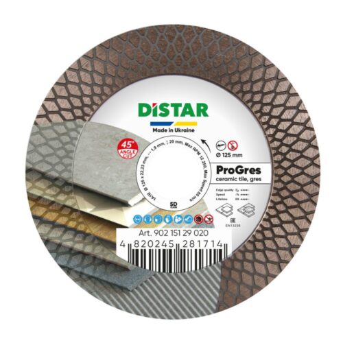 Круг алмазний відрізний Distar 1A1R 125x2,0x8/20x22,23 PRO Gres