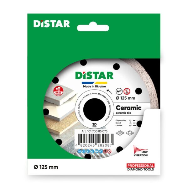 Круг алмазний відрізний DISTAR 1A1R 125x1,4x8x22,23 Keramik