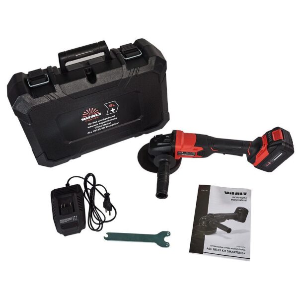 Шліфмашина кутова акумуляторна Vitals Master ALs 18125 Kit SmartLine+