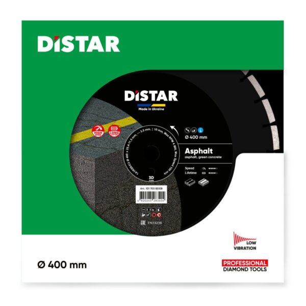 Круг алмазний відрізний DISTAR 1A1RSS 400 ASPHALT