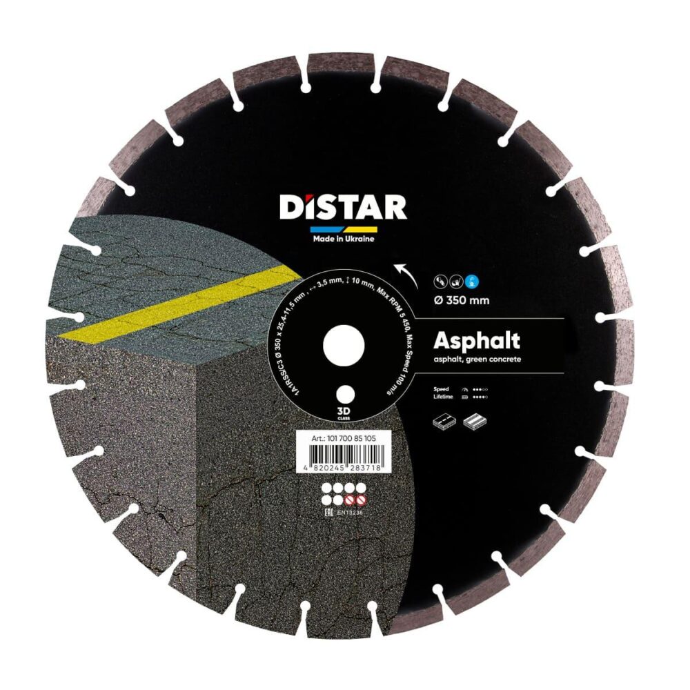 Круг алмазний відрізний DISTAR 1A1RSS 350 ASPHALT
