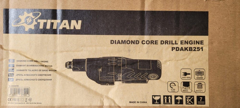 Установлення алмазного буріння Titan PDAKB251