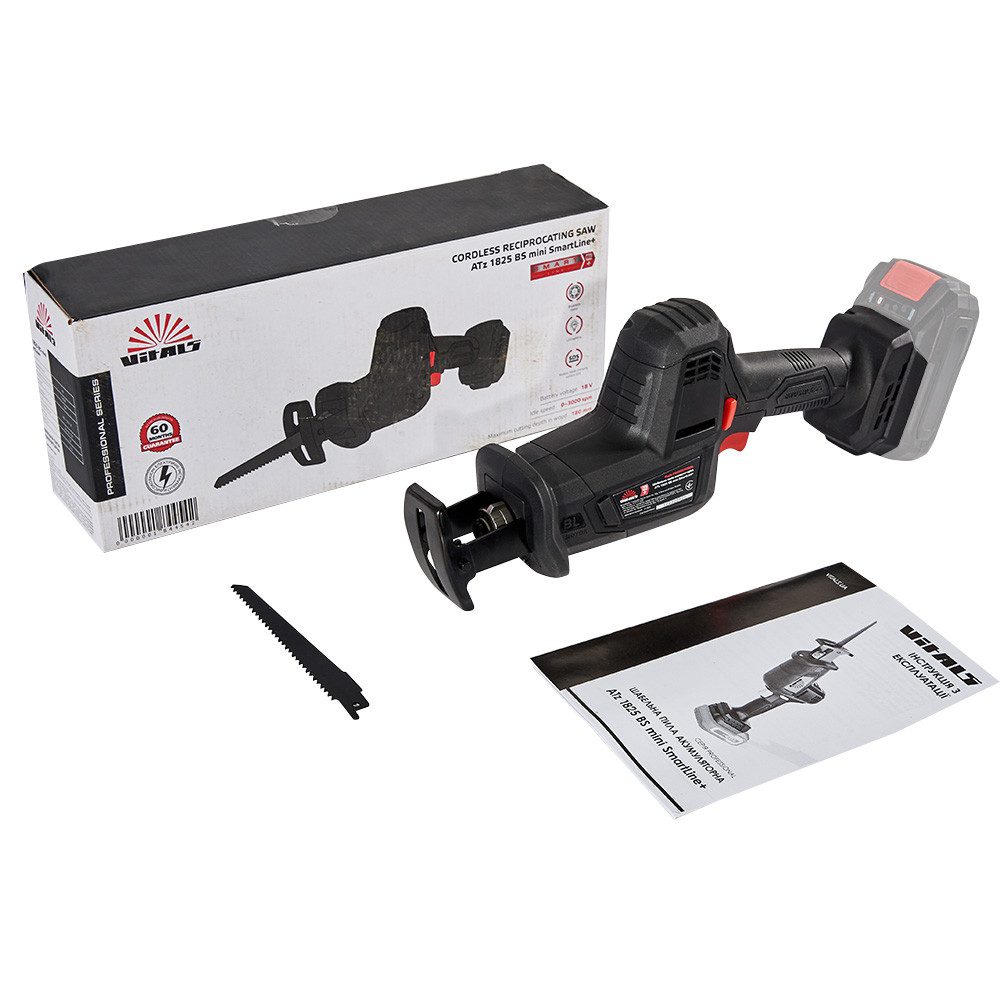 Пила шабельна  акумуляторна Vitals Professional  ATz 1825 BS mini SmartLine+