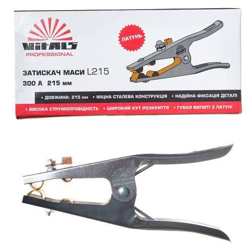 Зажим массы Vitals Profi L215 300A (латунь)