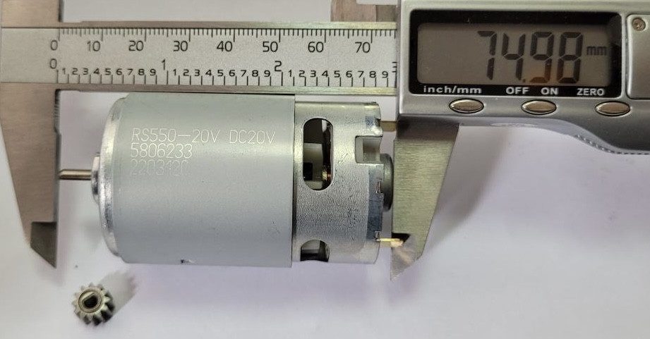 Двигун для акумуляторного шурупокрута Vitals AU 18/2KP QC (RS550-20V)