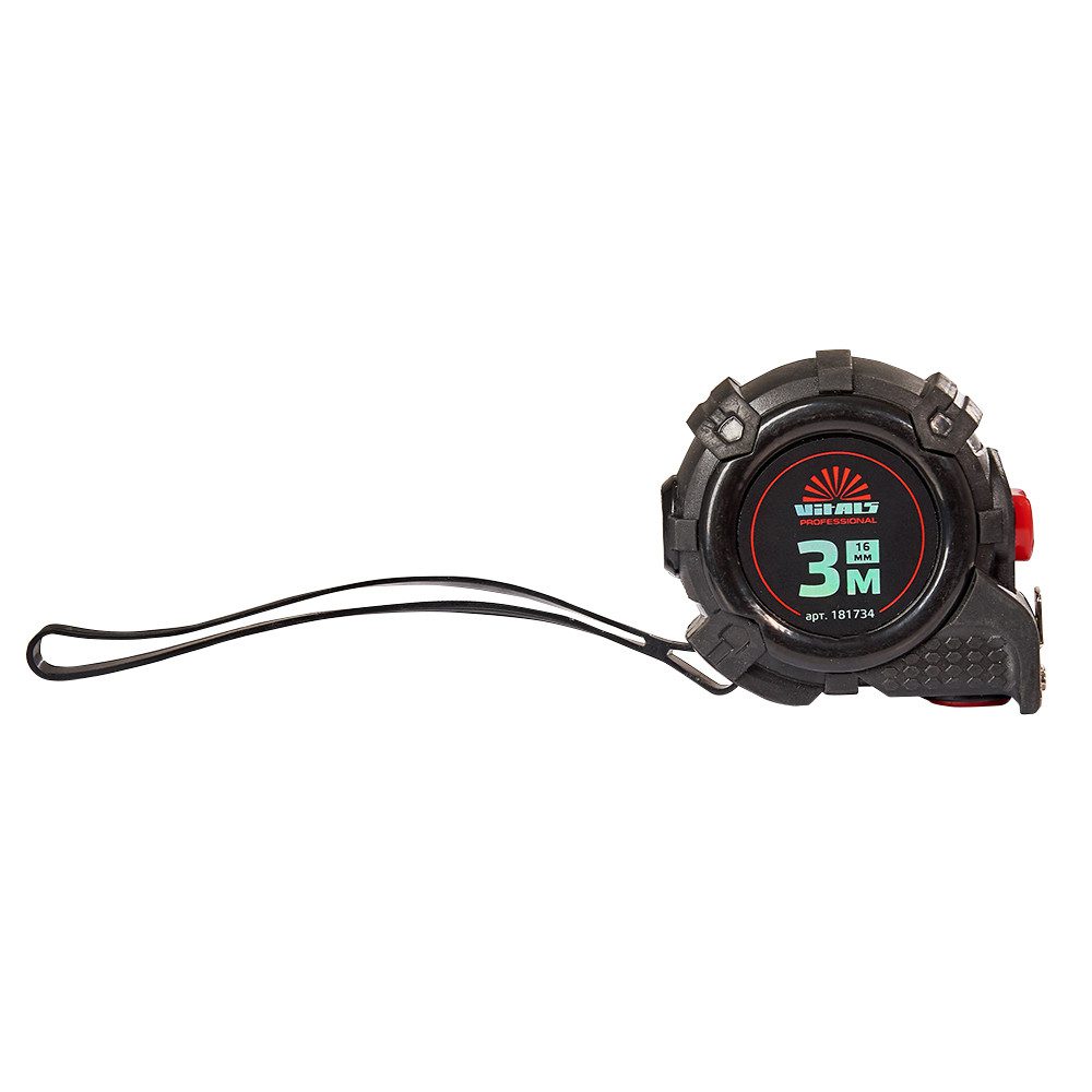 Рулетка Vitals (3 м. × 16 мм) автостоп