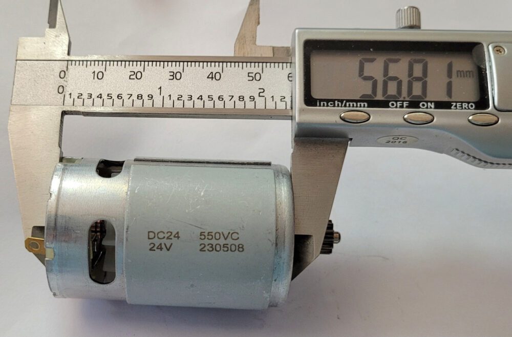 Двигун для акумуляторної техніки DC24-550VC24V (24 В. 14 зубів)