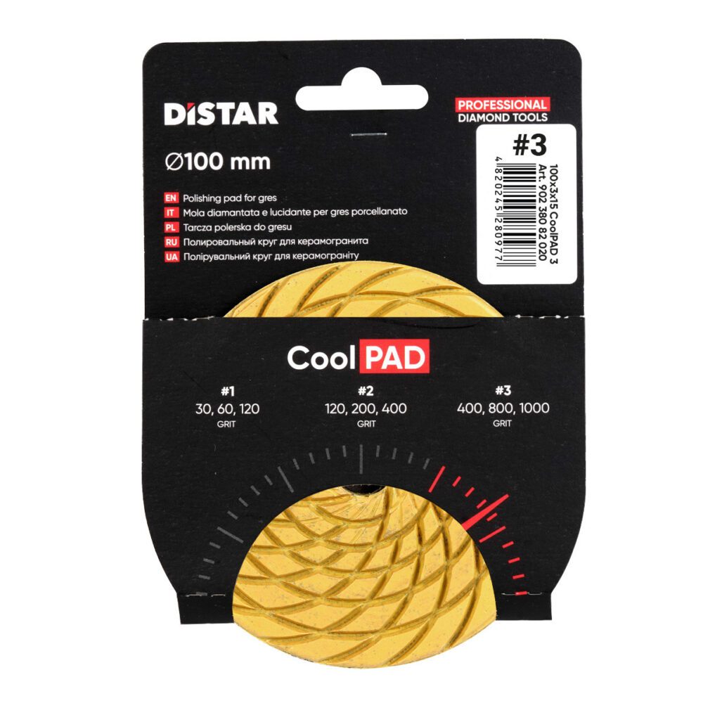 Круг алмазний полірувальний DISTAR 100x3x15 COOLPAD 3