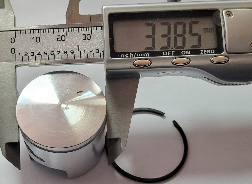 Поршень бензопили Vitals 25cc (34 мм) (у зборі)