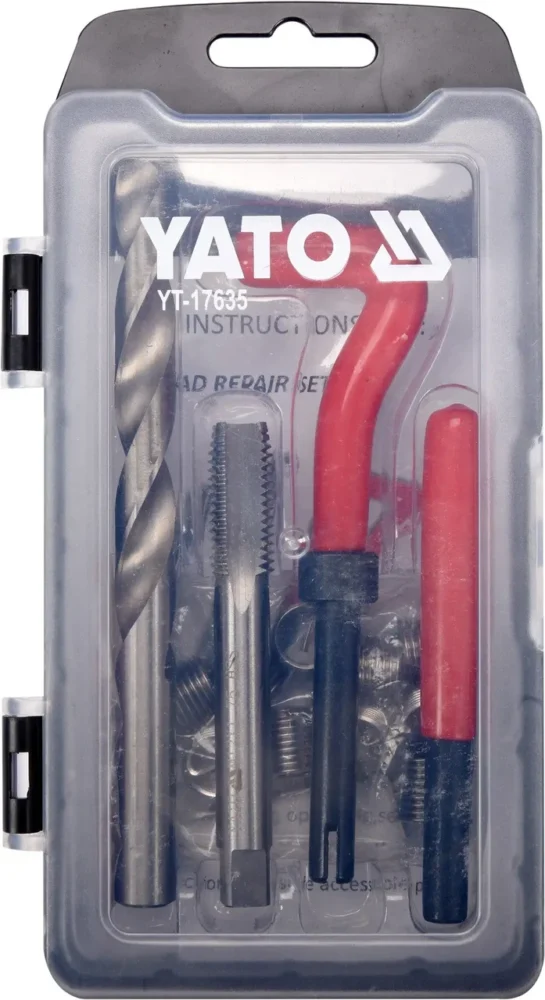 Набір для ремонту різі YATO YT-17635 (М12х1,75 мм.)