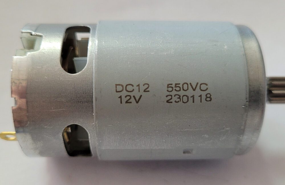 Двигун для акумуляторного шурупокрута DC12-550VC (12 В. 9 зубів)