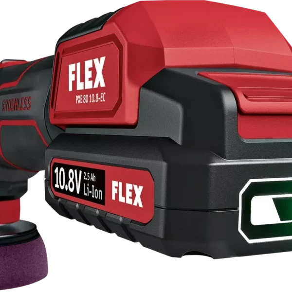 Полірувальна акумуляторна ротаційно-ексцентрикова машина FLEX PXE 80 10.8-EC (каркас)