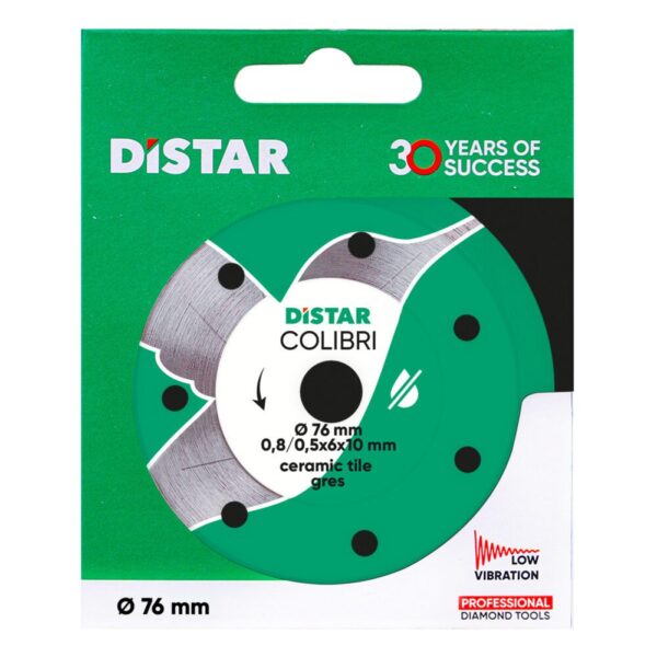 Алмазний диск з кераміки Distar 76x0,8 Colibri