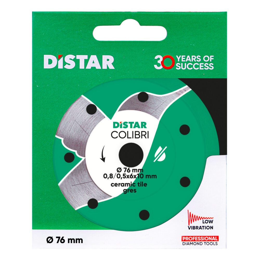 Алмазний диск з кераміки Distar 76x0,8 Colibri