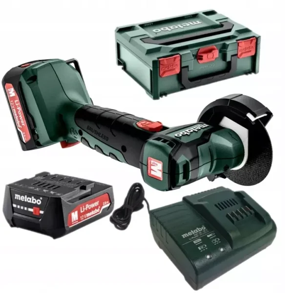 Акумуляторна кутова шліфувальна машина Metabo PowerMaxx CC 12 BL (комплект)