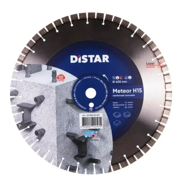 Круг алмазний відрізний Distar 1A1RSS 400 Meteor H15 (400 мм.)