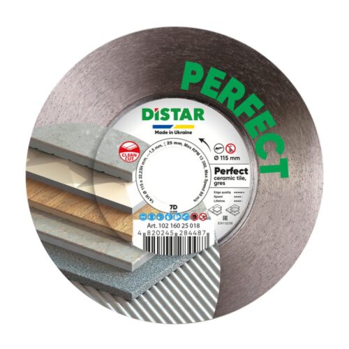 Алмазний відрізний круг Distar 1A1R 115x22,23H Perfect