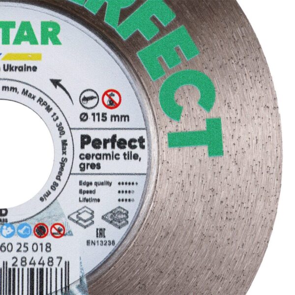 Алмазний відрізний круг Distar 1A1R 115x22,23H Perfect