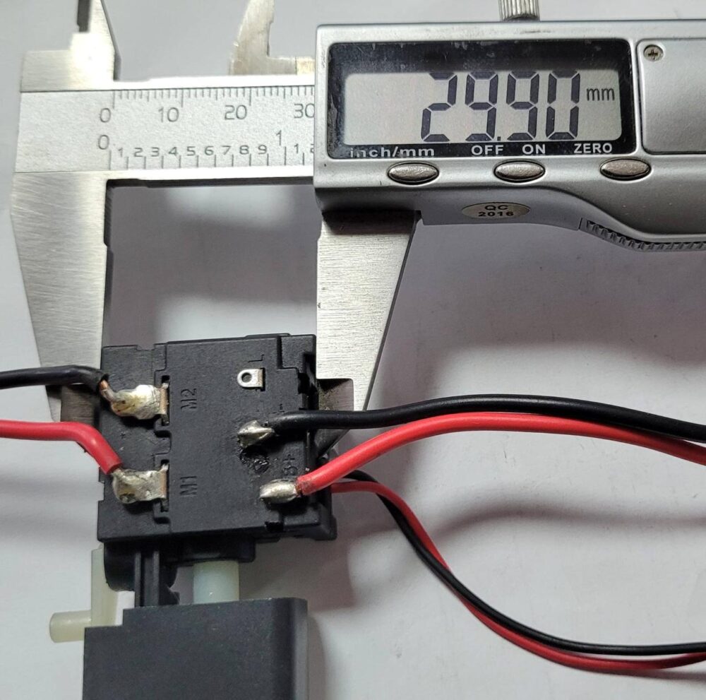 Кнопка для шуруповерта ТехАс (7.2-24 Vdc) 16A