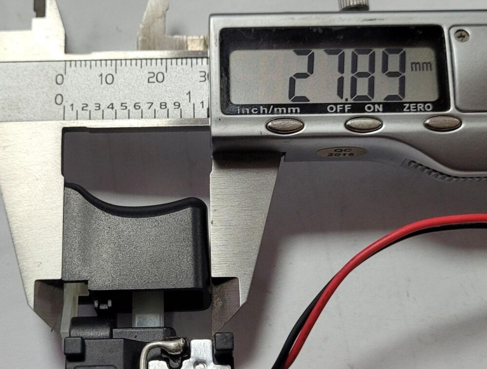 Кнопка для шуруповерта ТехАс (7.2-24 Vdc) 16A